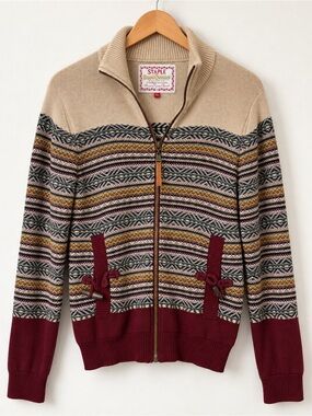 Staple Rugged Outdoors Knit Sweater – Fair Isle Zip Jacket
